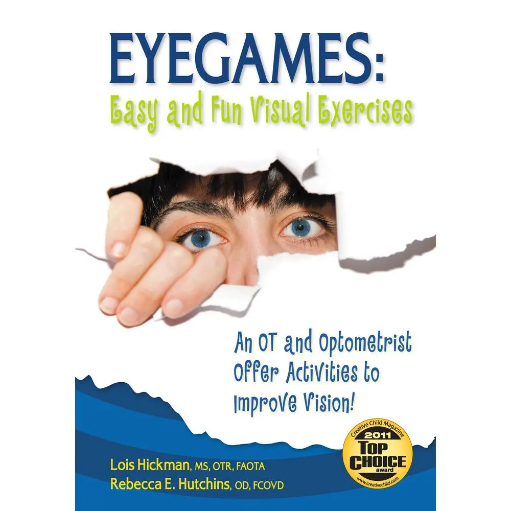 USED Book - Eyegames: Easy and Fun Visual Exercises: An OT and Optometrist Offer Activities to Enhance Vision! by Hickman, Lois (Paperback) - english
