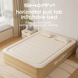 Shanyi Inflatable Mattress, Portable Camping Pad, Automatic Inflation, Indoor Outdoor Use, One-Button Inflatable Bed, Temporary Bed