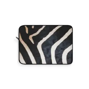 Zebra Laptop Sleeve, Zebra Print Case, Animal Laptop Cover, Safari Tech Accessories, Wildlife Tablet Sleeve
