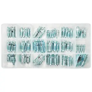 18-Types SAE & Metric Bleeder Screw Set (90PCS) - Ideal for Brake Systems, Replaces 30300
