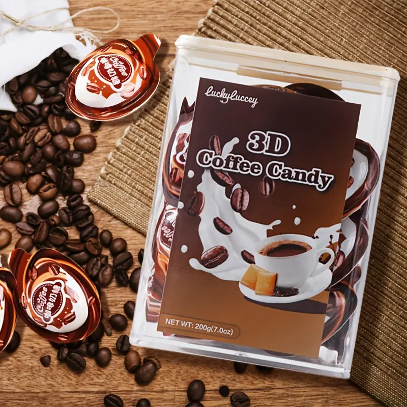 Delicious Coffee Toffees Candy,Cocoa bean Rich Coffee And Milk Flavor, Small Package Square Coffee Candy, Independent packaging,  preferred gift for gifting, Father's Day gift, Valentine's Day gift snack