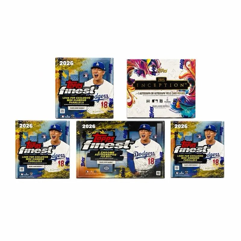 BREAK #10 - 5 BOX PYT (1) TOPPS FINEST BASEBALL HOBBY BOX (1) TOPPS INCEPTION BASEBALL (3) TOPPS FINEST BASEBALL MEGAS