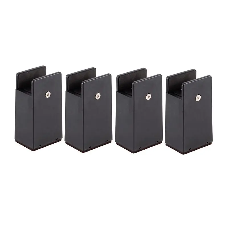 Adjustable Bed Risers 4In,Furniture Risers with Screw Clamp,4Pc Couch Risers for Furniture Thickness 0-1.6In for Table