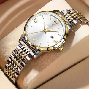 GOHUOS New Luxury Woman Watch Waterproof Luminous Date Ladies Watch High Quality Stainless Steel Simple Women's Quartz Watches