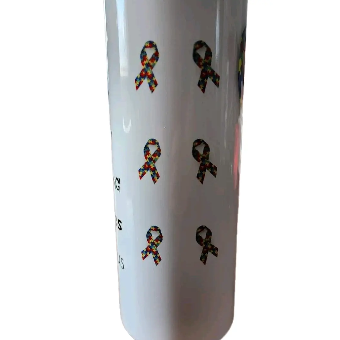 20oz Autism Awareness Tumbler for Special Needs Individuals - Drinkware, Bottle
