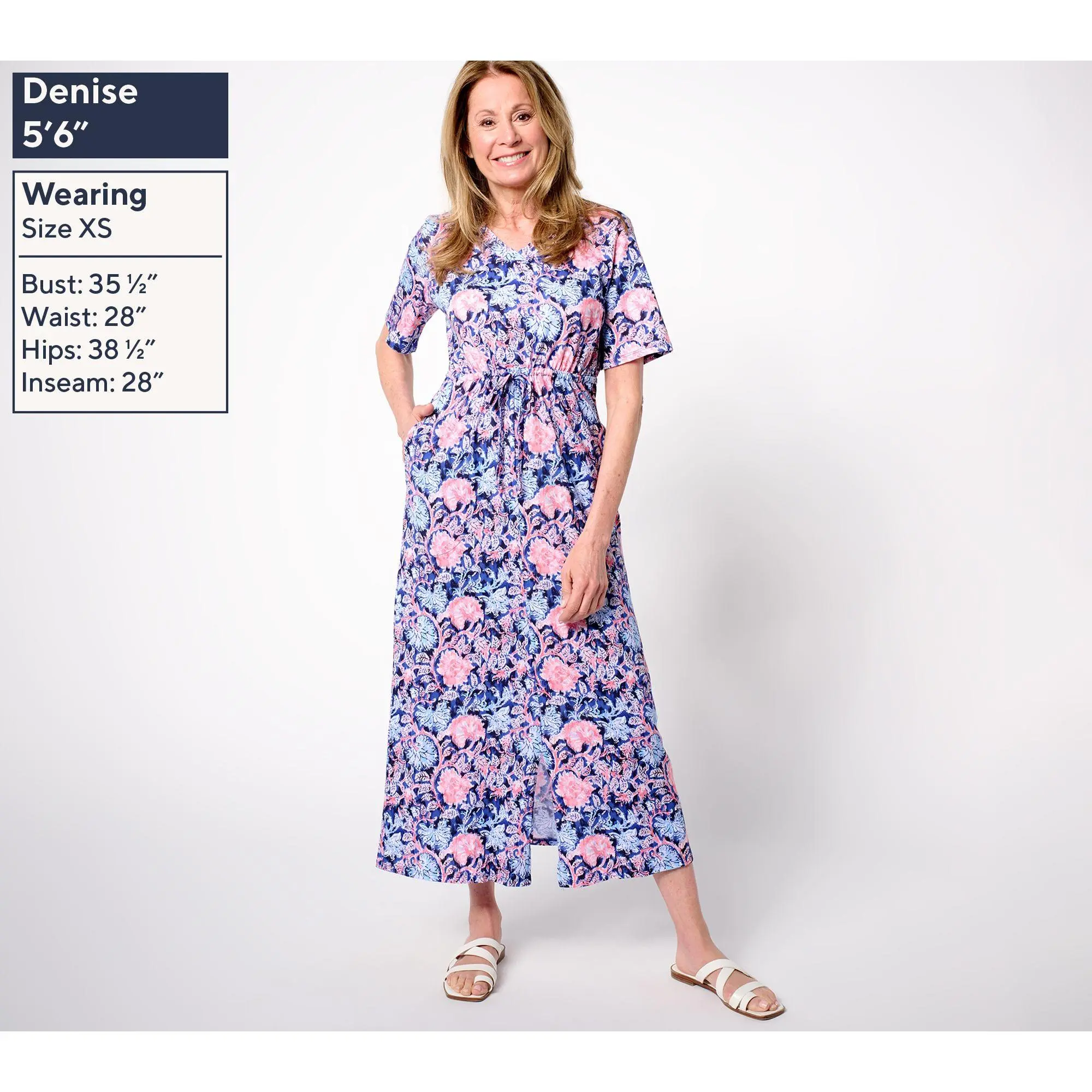 Stan Herman Heirloom Floral Cotton Jersey Maxi Dress - TikTok Shop