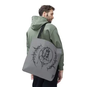 Gothic Queen Tote Bag — Dark Floral Crown Tote
