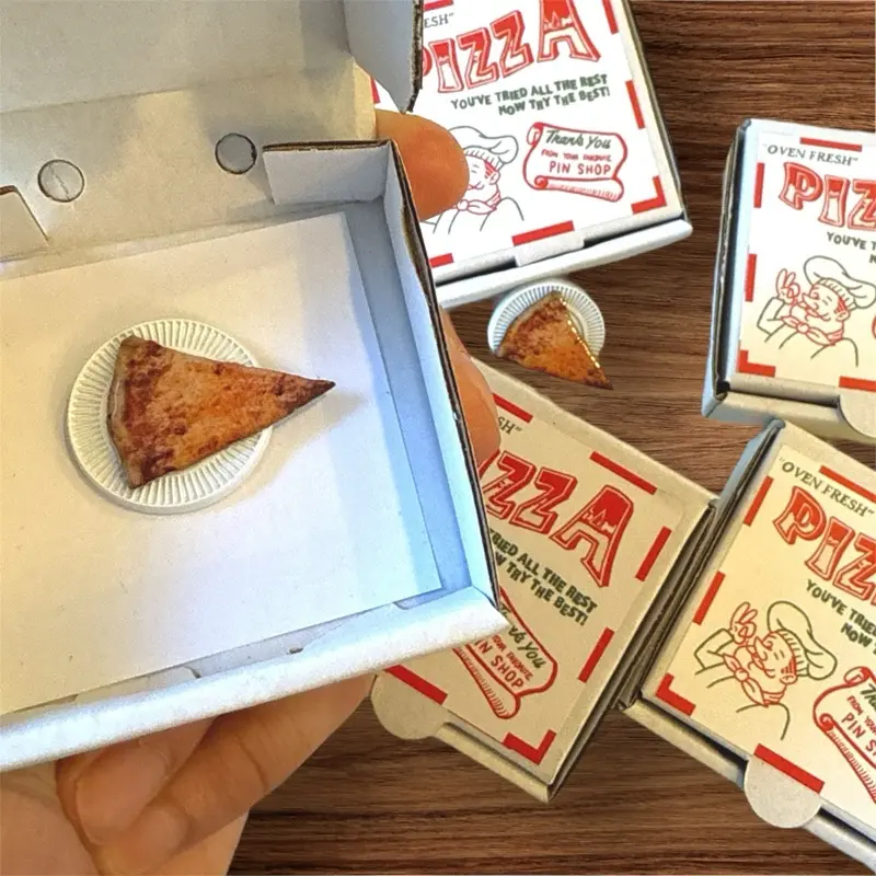 Real Slice of Pizza Pin | Pizza Pin | New York Pizza | Food Pins | Realistic
