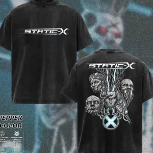 [COLLECTION] Static-X T-Shirt, Industrial Nu Metal Band Tee, Evil Disco Graphic Shirt, Glitch Cyber Metal Tour Style Tee, Dark Factory Noise Artwork Shirt, Alternative Heavy Metal Music T-Shirt, Unisex Oversize Rock Band Tee, Gift for Nu Metal Fans GA6