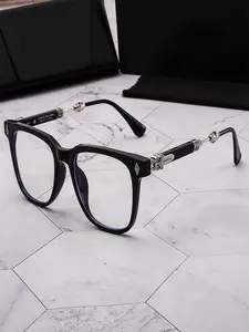 Croton Square Sunglasses, Frame Designer Glasses, Elegant Metal Frame, Non-Color Changing, All Seasons, Square Frame Eyewear