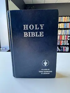 USED-Holy Bible-Placed by The Gideons (Hardcover)