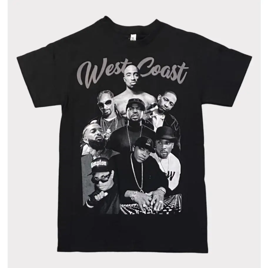 Adult West Coast Kings Shirt, Legends Hip Hop Graphic T-Shirts, Westside Shirt, Rap Legends Tshirt 4