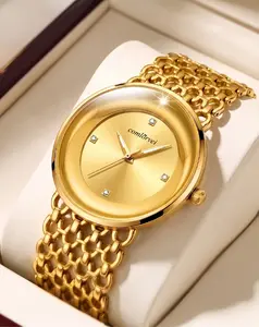 Women’s fashion quartz watch, elegant and refined, stainless steel strap, alloy hands and case, water resistant up to 30 meters, includes a mesh strap, timeless classic design, perfect gift choice—birthday or Valentine’s Day.