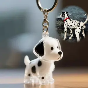 Personalized Dog Fur Keepsake CharmTransparent Dog Hair Organizer Charm, Dog Hair Storage Capsule Keychain Pendant – Carry Your Pup’s Love Everywhere!