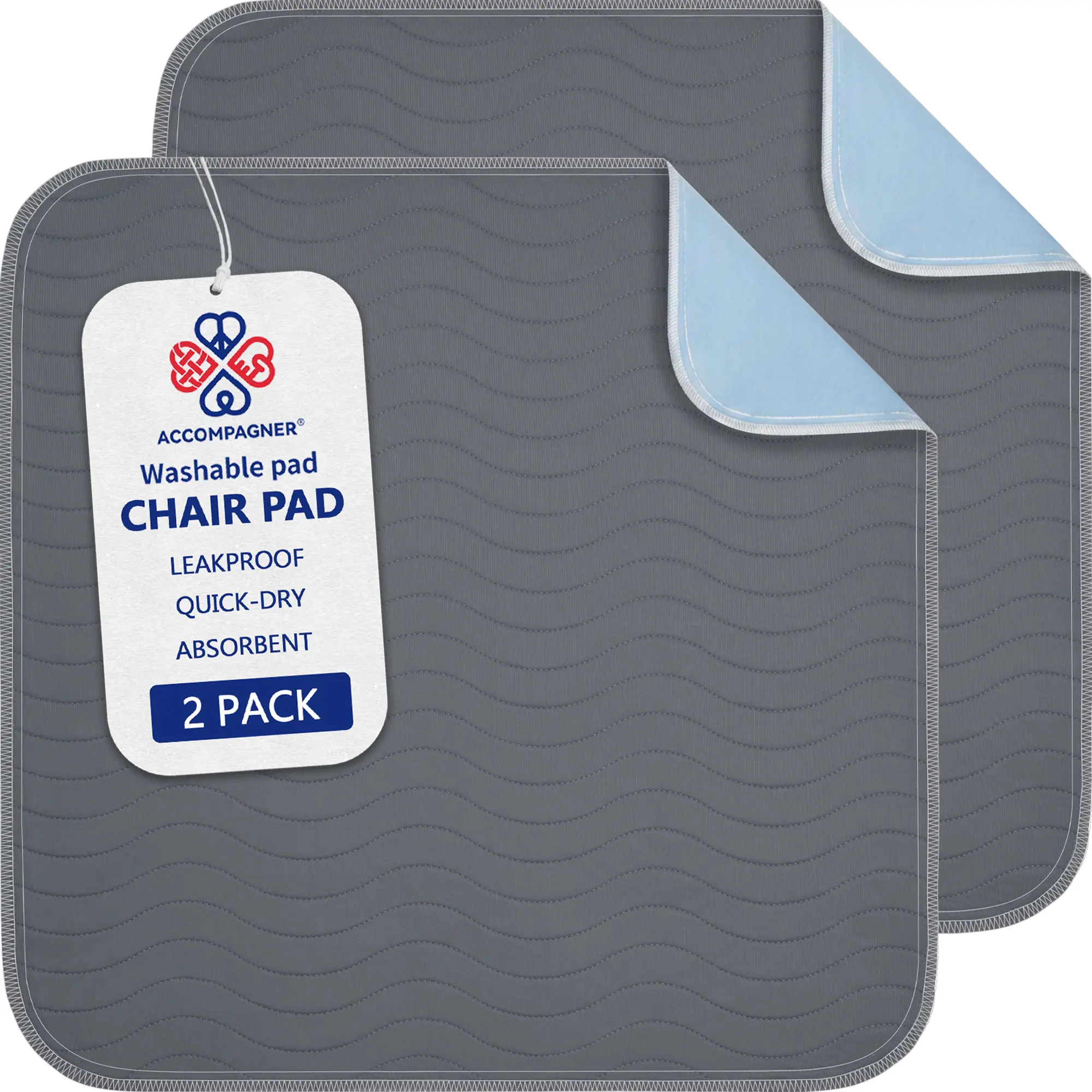 SilentFlex Waterproof Leakproof Seat Protector - OEKO-TEX Certified, 4-Layer Super Absorbent Non-Slip Pad for Recliner, Car, Sofa - Washable 600+ Times, No Crinkly Noise (Pet Incontinence Use)