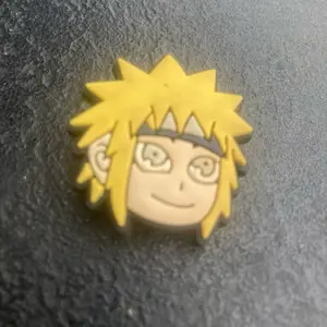 Minato Anime Character Jiblet Shoe Charm - Yellow Hair & Glasses Design for Anime Fans