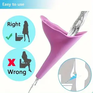 Portable Urinal Box Set, Standing Urine Funnel, Women's Dedicated Urinal, No Bending Required, Convenient and Easy to Use