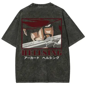 Hellsing Unisex Ultimate Vampire Unisex Fit Washed T-Shirt  2