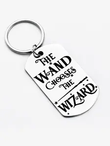 Wizard Wand Stainless Steel Keychain - Vintage & Fun, Perfect Halloween Gift for Family and Friends