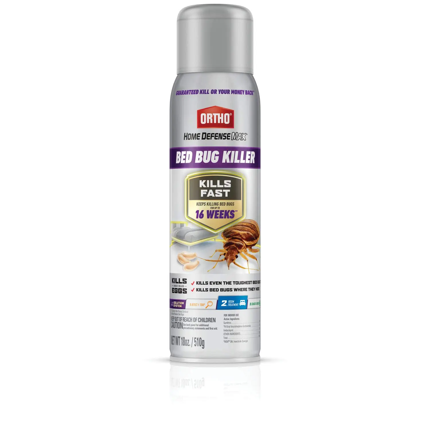 Indoor Bed Bug Killer Container - 18 oz Ready-to-Use Spot Spray, Long-Lasting Insect Killers for Spray Type Pest Control in Household Apartments, Guest Rooms, Pest Control Agent, Bug Control Solutions