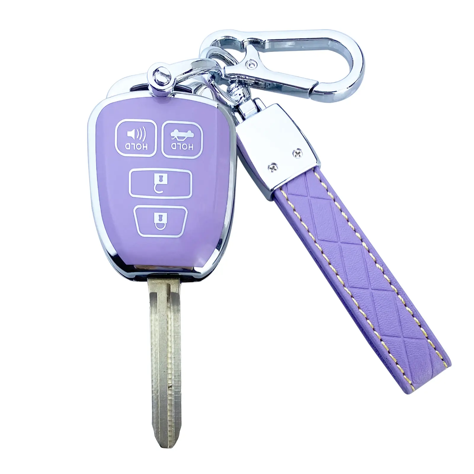 Car Key Cover Case - Key Holder & Accessories Shell Compatible with Toyota Highlander, Camry, RAV4, Corolla, Tacoma, Avalon, Venza, Yaris, Car Key Holder