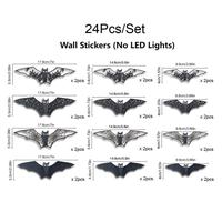 3D Bat Wall Decal 24pcs