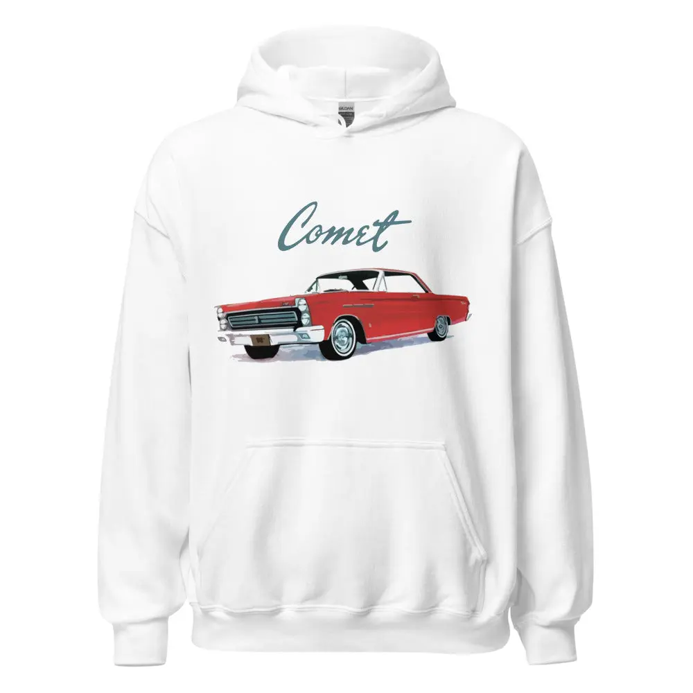 1965 Comet Cyclone Red Classic Car Custom Hoodie