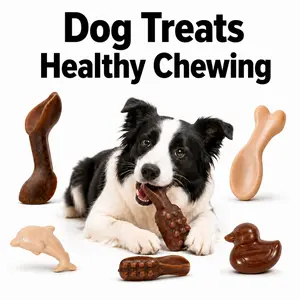 Dog Dental Chew Treats for Healthy Chewing, 5 Fun Shapes Dog Treats for Clean Teeth, Fresh Breath, Boredom Relief & Daily Rewards