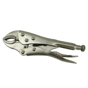 7-inch Curved Jaw Vice Grips Pliers, Locking Pliers with Wire Cutter, Locking Adjustable Vise Grips for Clamping Twisting Welding