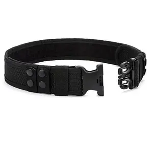Black Adjustable Utility Belt with Multiple Storage Pouches for Everyday Use