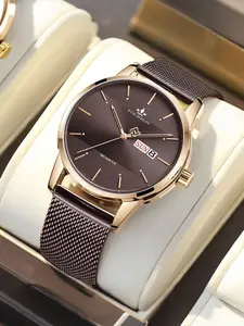 New Fashion Minimalist Unisex Watch, Ultra-Thin Design with Silicone Band, Waterproof Quartz Movement, Ideal Gift for All Occasions