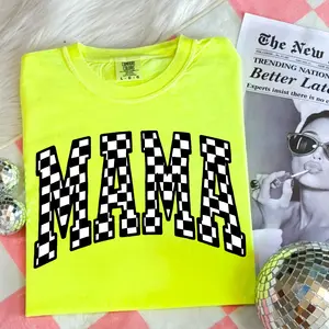 Comfort Colors Neon Mama T-Shirt – Comfort Colors Tee – Trendy Mom Shirt – Bright Retro Mama Tee – Oversized Graphic Tee – Vintage Aestheti Fit Day
