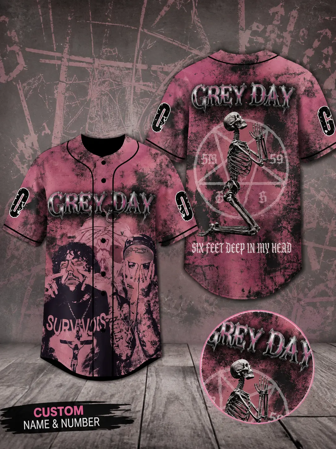 Greyday Tour 2026 Baseball Jersey, uicideboy Merch Shirt, G59 Rap Hip Hop Band Merch, Oversized Tour Shirt Gift For Fans