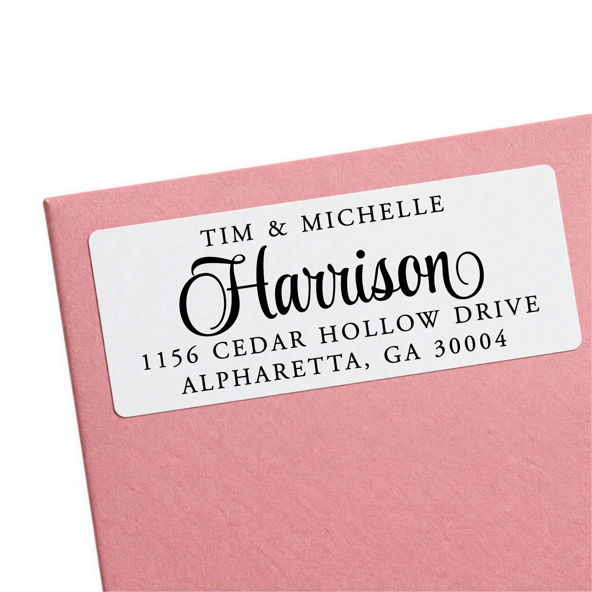 Custom White Peel-Stick Return Address Labels - Personalized Mailing Stickers with Crisp Smudge-Proof Printing, Made in USA for Small Businesses, Office Envelopes & Save the Dates