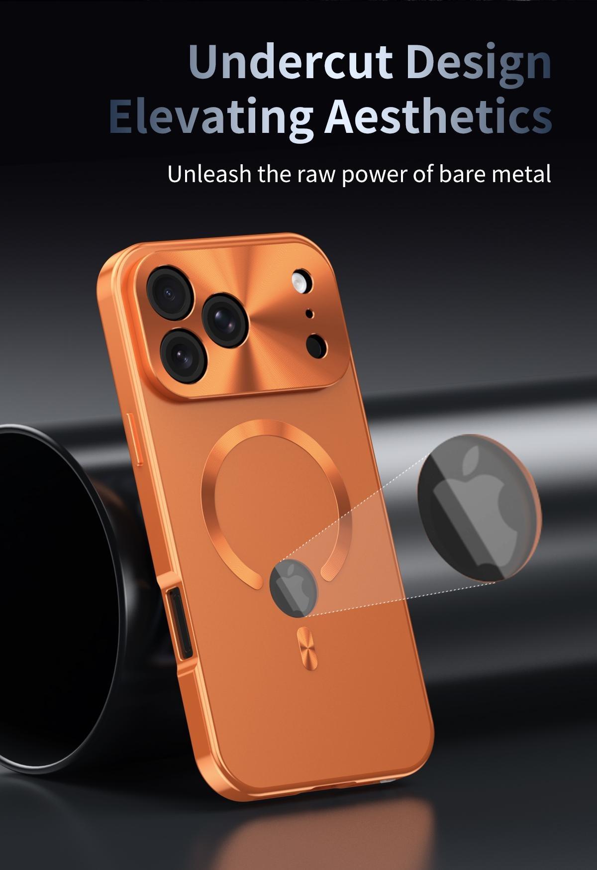 Platic Back [Not All Metal  PC Back] Metal Frame, ip 17 Pro Max CaseFull Coverage Privacy Screen Lens Protection Magnetic TPU Back International Warranty Phone Cases phone case 17 pro max