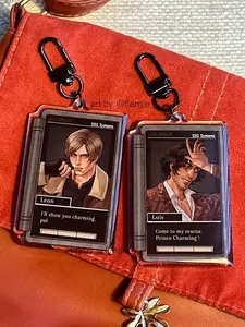 Resident Evil4 Remake keychains | Leon Kennedy | Luis Serra| Albert Wesker | Luis and Leon fanmerch RE4 matching keychain| Gift for RE fans