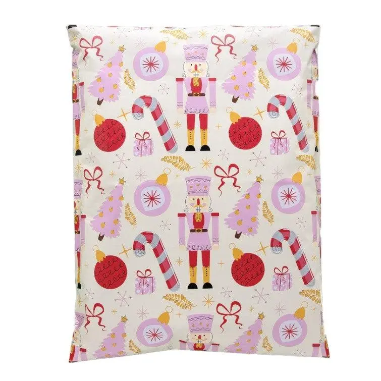 Nutcracker Poly Mailers Size 10x13 Christmas Shipping Bags