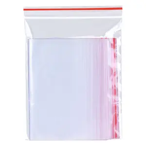 100pcs Small Ziplock Bags, Zipper Bag, Reusable Transparent Polyethylene Bags, 0.05mm Thickness, Storage Bags