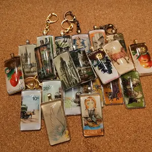 Large rectangle keychains! various unique designs!
