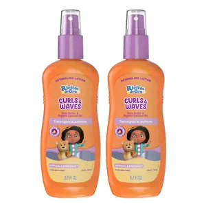 Ricitos de Oro Detangler Spray for Kids 6.7 Oz 2-Pack Detangles Softens Curls Shea Butter Infused Frizz-Free Control Sensitive Scalps Safe