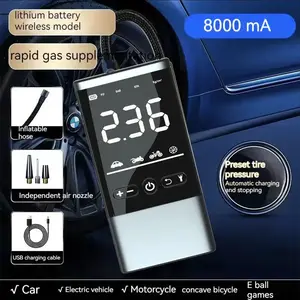 flat tires car tire inflator 8000mA I inflatable charger vehicle tire inflator