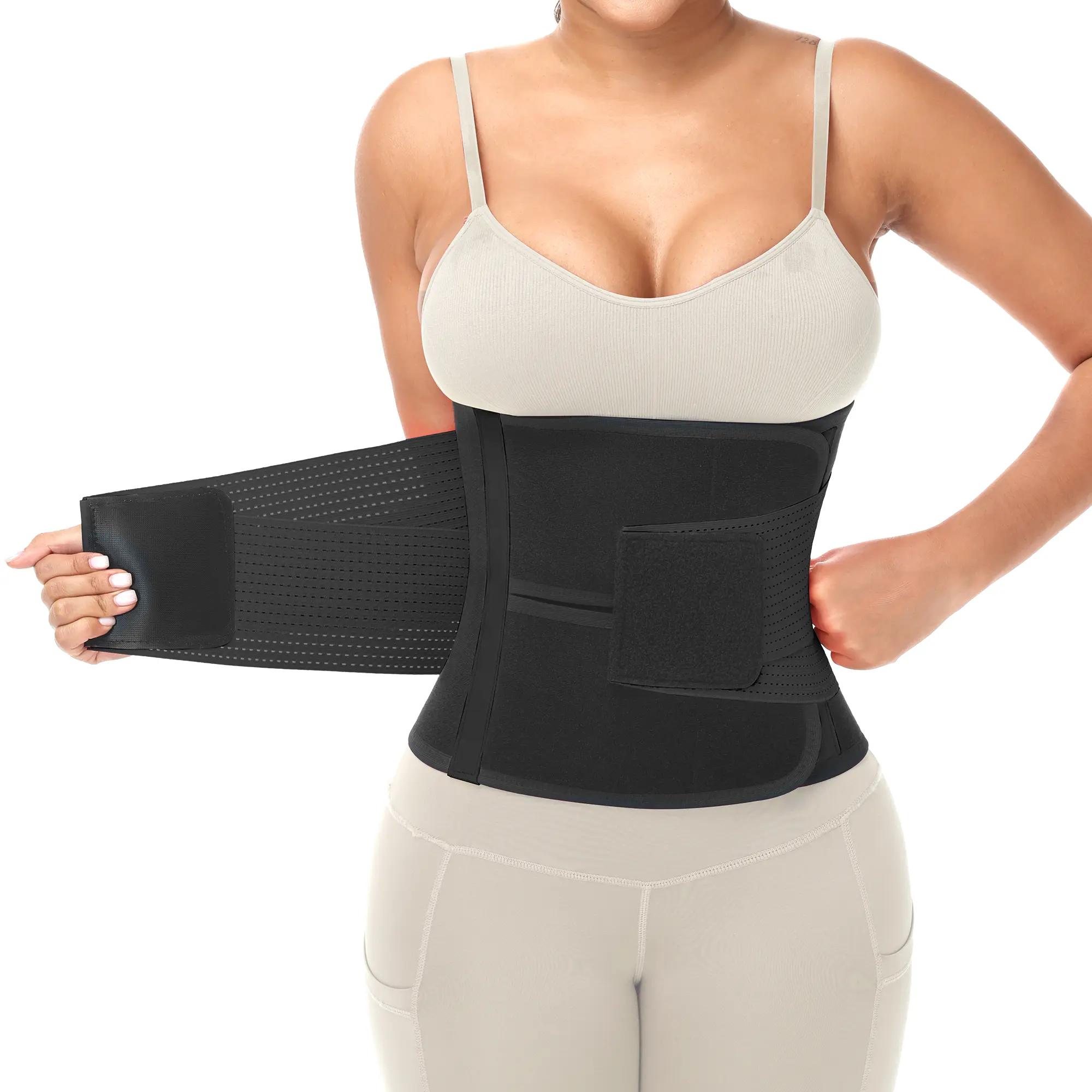 VENUZOR Waist Trainers for Women Men Sweat Trimmer Belt Body Shaper Back Support Sauna Suit Tummy Control