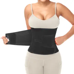 VENUZOR Waist Trainers for Women Men Sweat Trimmer Belt Body Shaper Back Support Sauna Suit Tummy Control