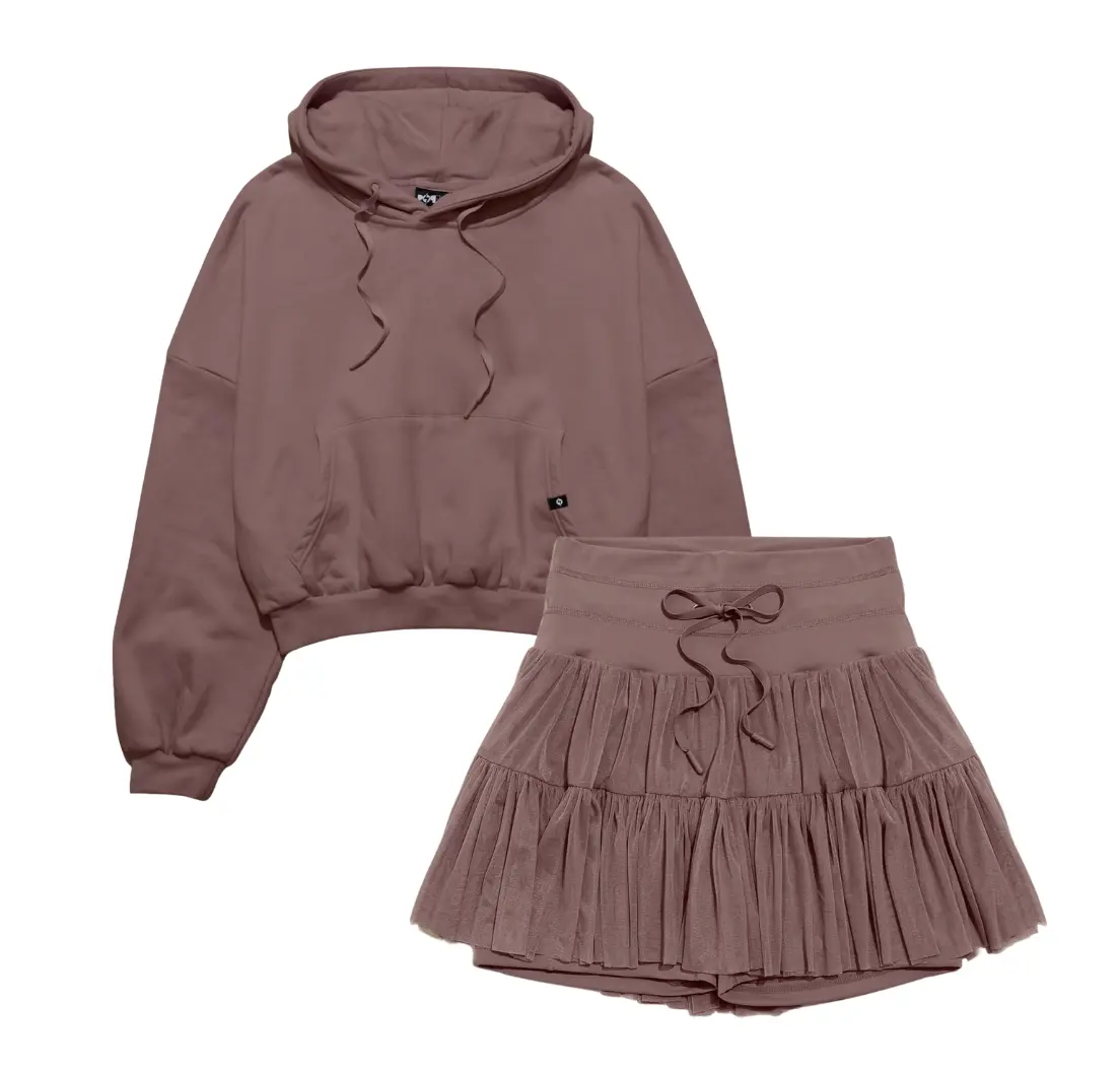 Peppercorn TikTok Exclusive Bundle - Pullover Cloud Hoodie x Pirouette Skort