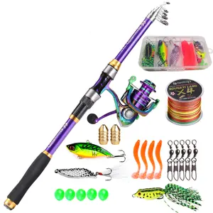 Sougayilang Fishing Rod Reel Combo 5.9-8.9ft - High Speed 5.0:1 Gear Ratio, Self-Locking Crank Arm, Durable Carbon Fiber Rod for Beginners - Fishing Tackle Kit with Rod Cover & Tackle Organize