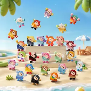 MINISO YOYO Cute Tilted Head S2 Series Icon Box Figure Blind Box – Adorable Collectible Figurine, Perfect Gift for Kawaii Lovers, Cute Desk Decor with Playful Head-Tilting Poses!
