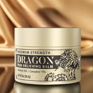 Dragon Joint & Muscle Balm Gold Max Jar 2oz Deep Acting Body Balm for Muscle Joint Recovery Daily Discomforts Fast Acting Soothing Menthol Cooling Therapy Wellness Treatment