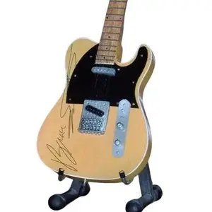 Miniature BRUCE SPRINGSTEEN Guitar with Free Display Stand Collectible Memorabilia GIFT