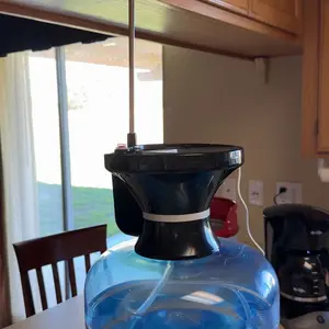 Desk Water Dispenser- Intelligent Desktop Water Bottle, Automatic Water Pump for Universal Bottle Water Dispenser USB Charging Jug Pump for Home, Office, Outdoor (Black)