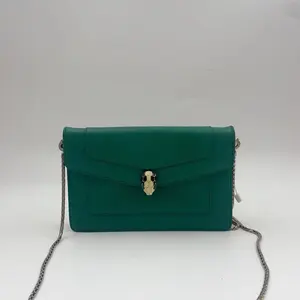 Pre-owned Bvlgari Bulgari Green Sperpenti Chain Bag hz50366